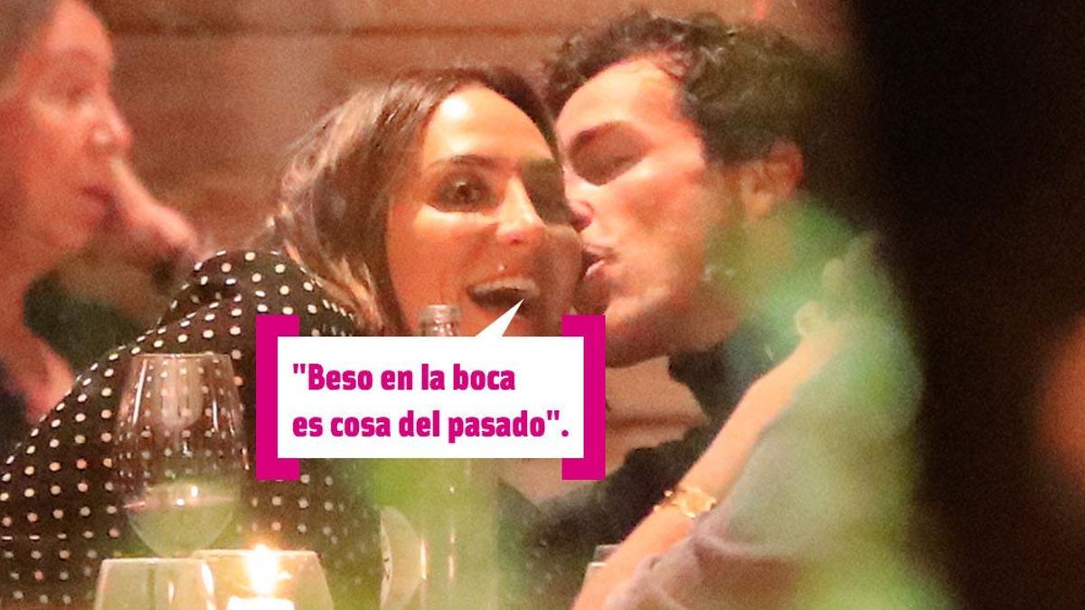 Tamara Falcó e Iñigo Onieva dándose un beso