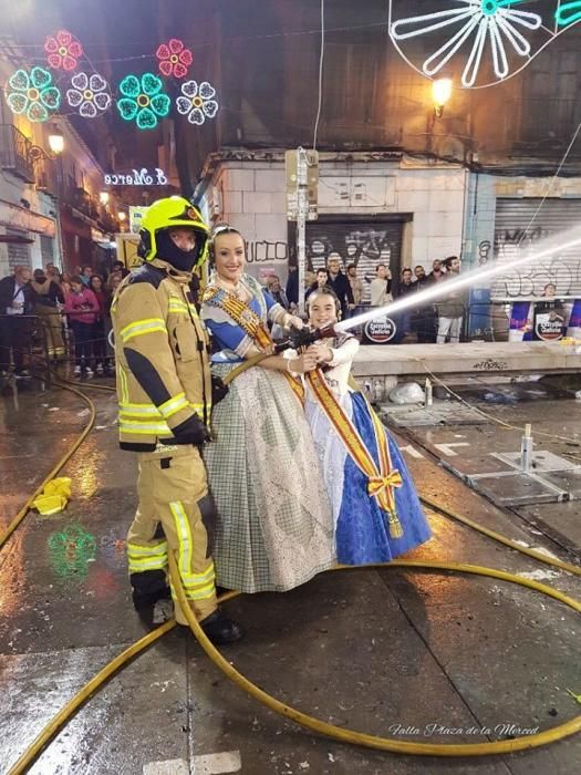 En el final de las Fallas 2017.