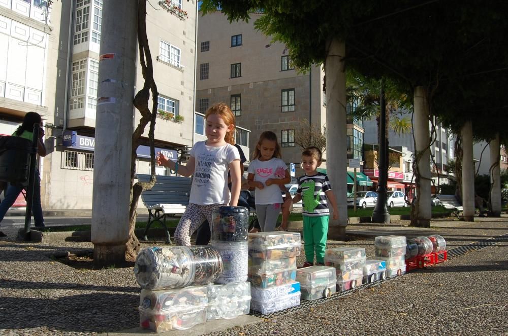 Arte nacido de la basura en Redondela