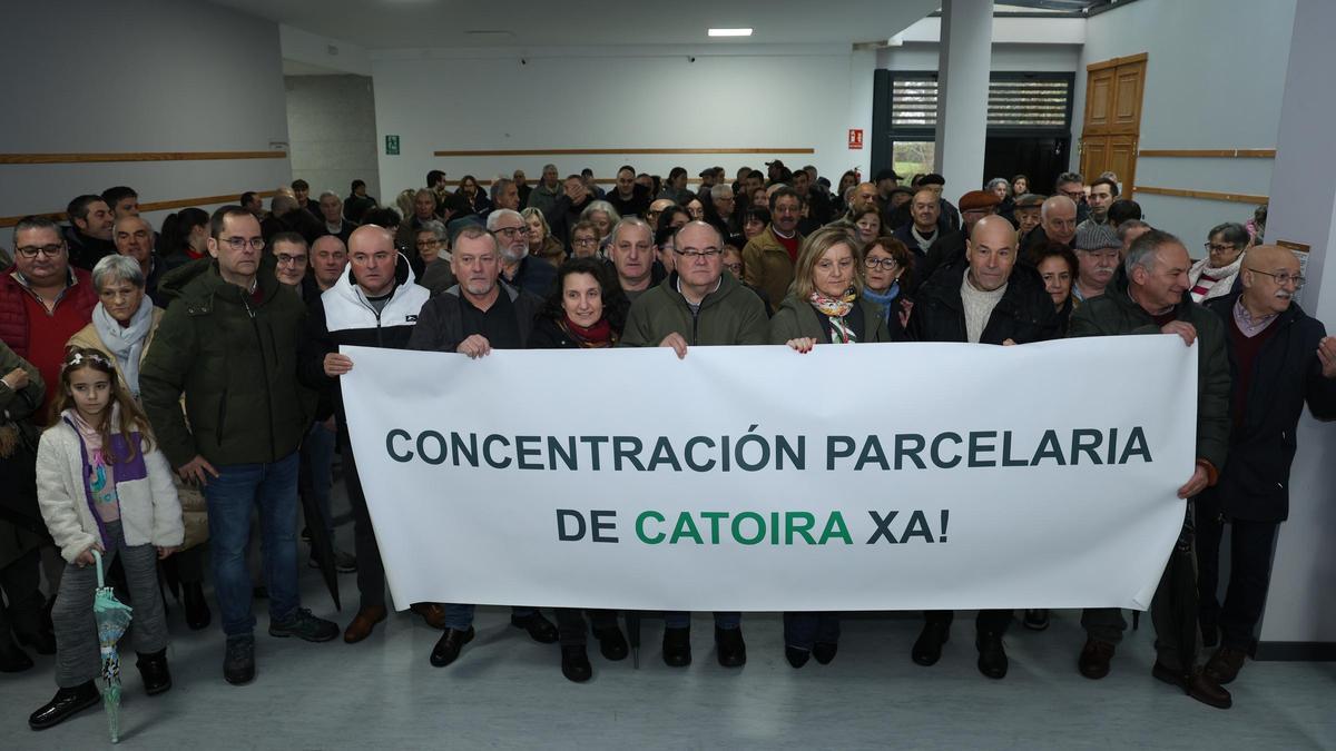 Vecinos de Catoira afectados por la parcelaria.
