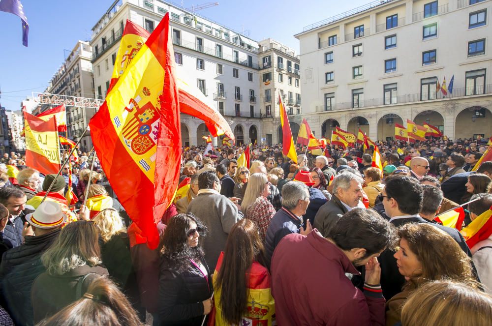 Manifestación en Alicante contra el gobierno de Pedro Sánchez