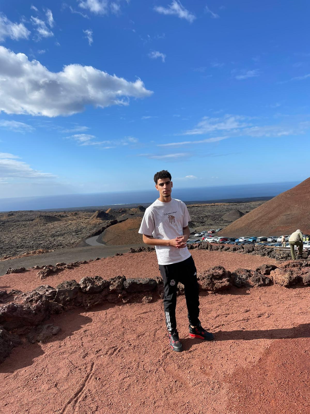 Idir Tiguit, en las Montañas del Fuego, en Lanzarote