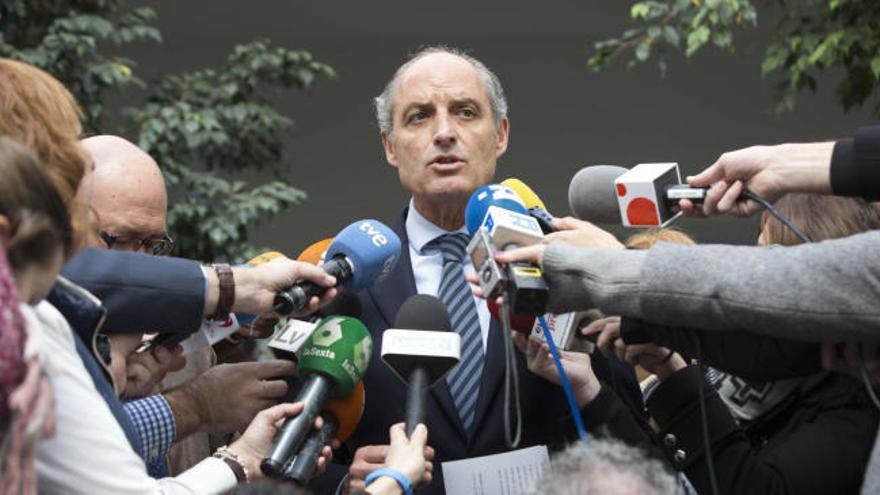 Camps niega la financiación irregular del PPCV: "Nunca di ninguna instrucción"