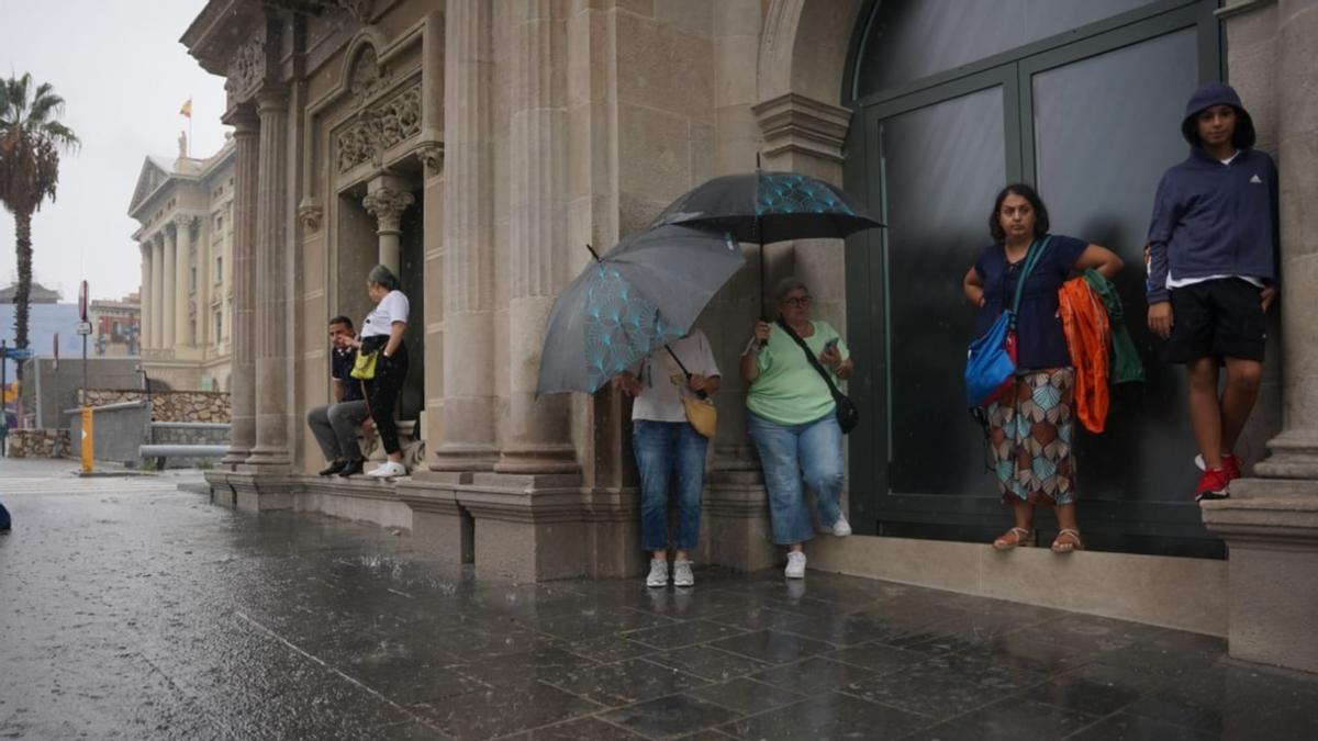 Matinal de lluvia en les Drassanes de Barcelona