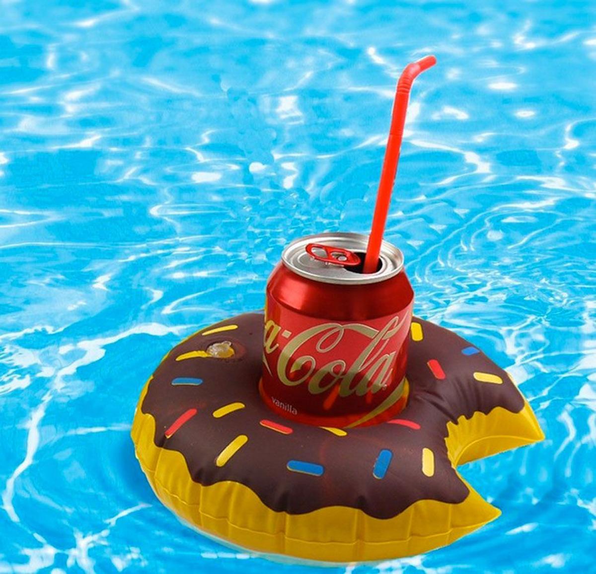 Flotadores de verano: donut posavasos