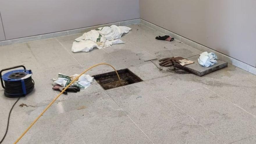 El mal funcionamiento de las arquetas provoca atascos fecales en el Hospital Universitario de Cáceres
