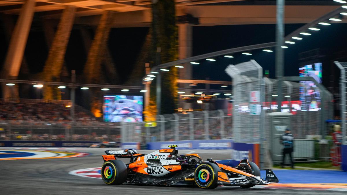 Lando Norris se ha mostrado intratable con el McLaren en Singapur
