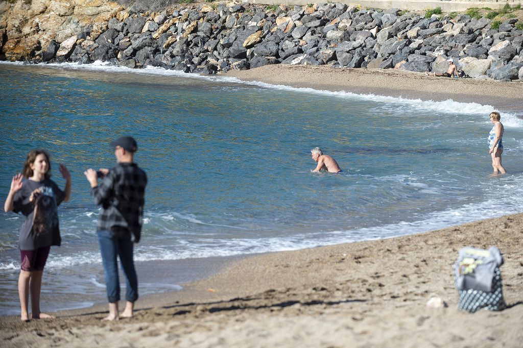 Playa de la Cortina en Navidad