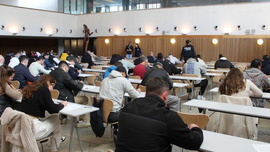 Participantes en el examen, en el Palacio de Congresos. | ASE