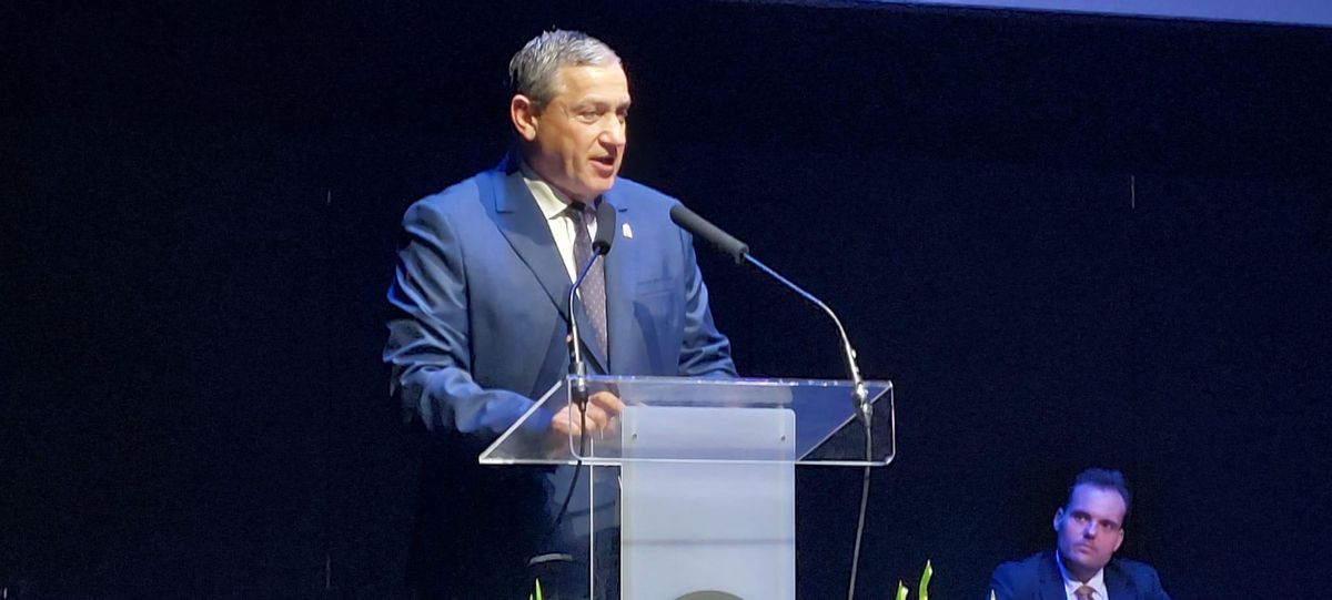 El presidente de la Diputacion de Zamora en el acto de Madrid.