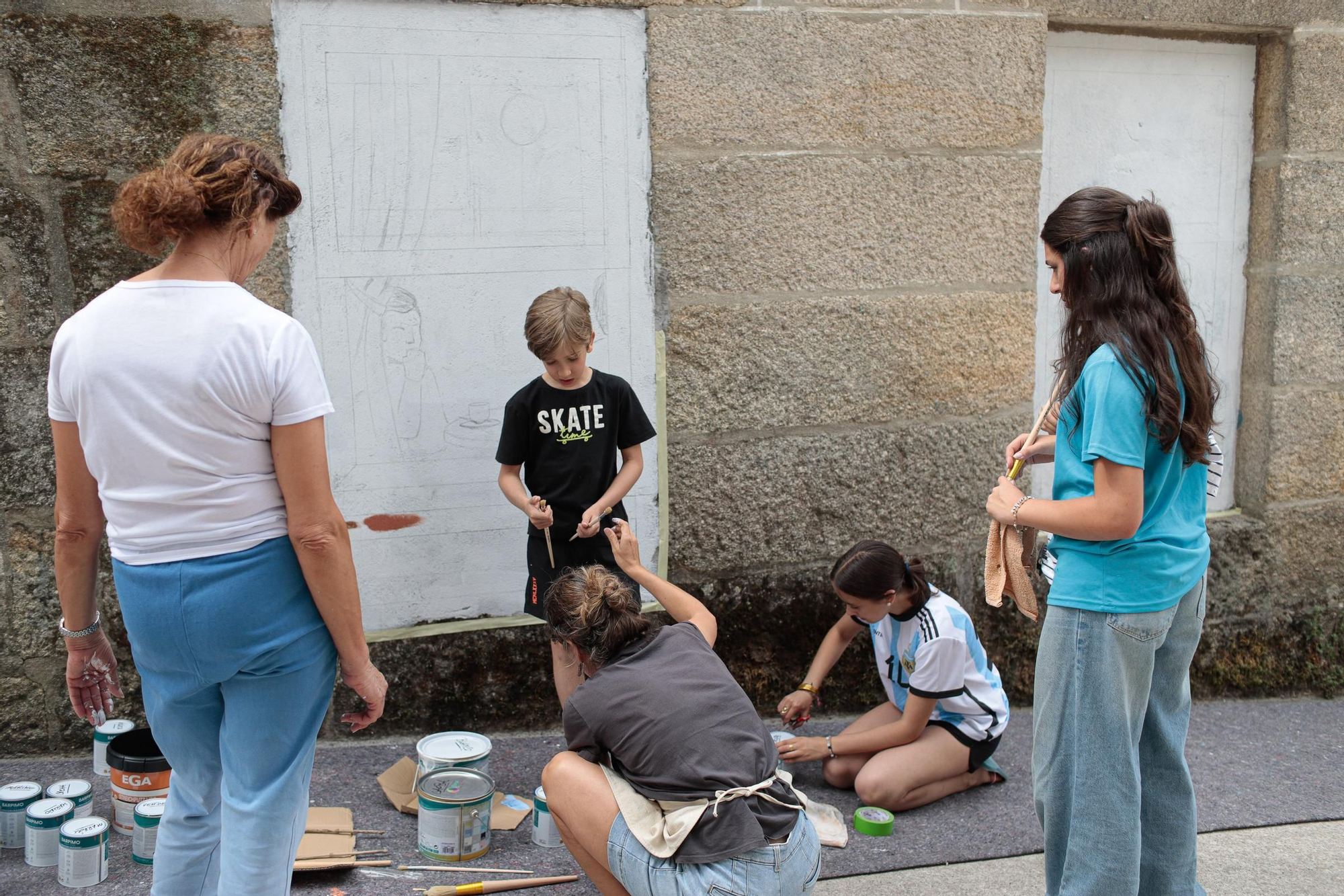 El barrio de Ribadavia se convierte en un museo al aire libre