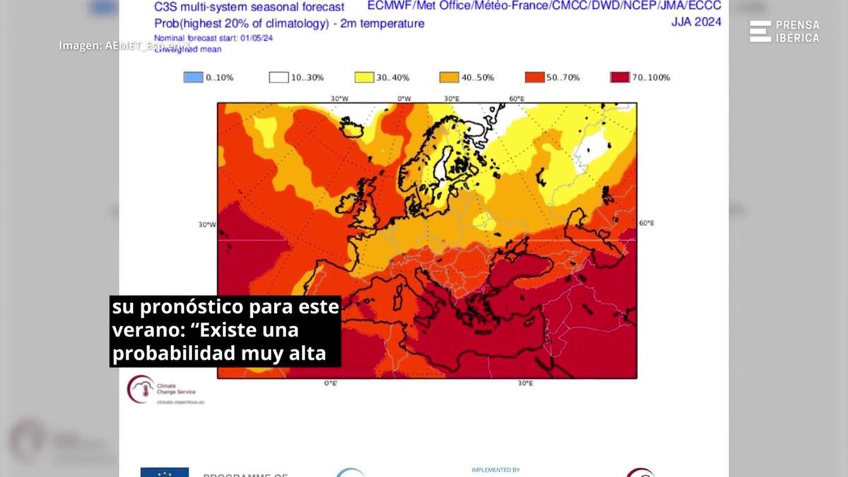 La AEMET enciende las alarmas por lo que ocurrirá este verano