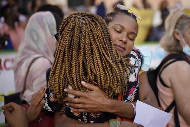 Concentración "Las vidas negras importan" en València