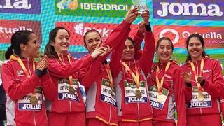 La atleta Teresa Herranz, oro en el Nacional de Campo a Través con Castilla y León