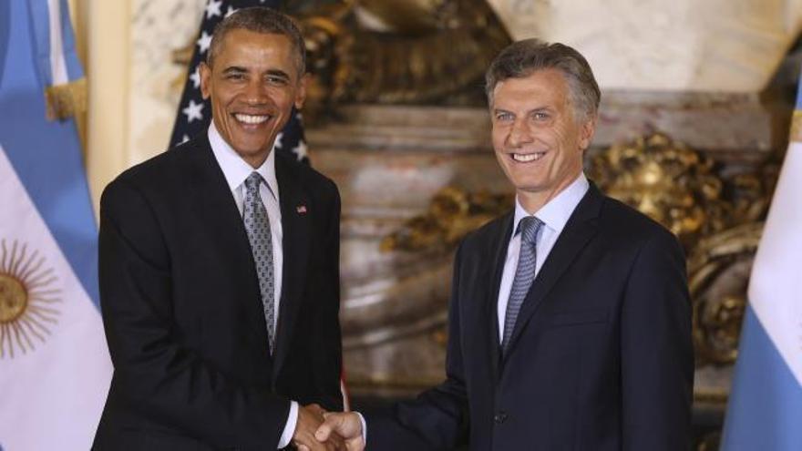 Macri recibe a Obama en la Casa Rosada