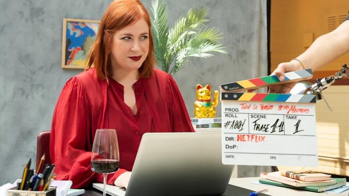 Elisabet Benavent en el rodaje de 'Toda la verdad de mis mentiras'