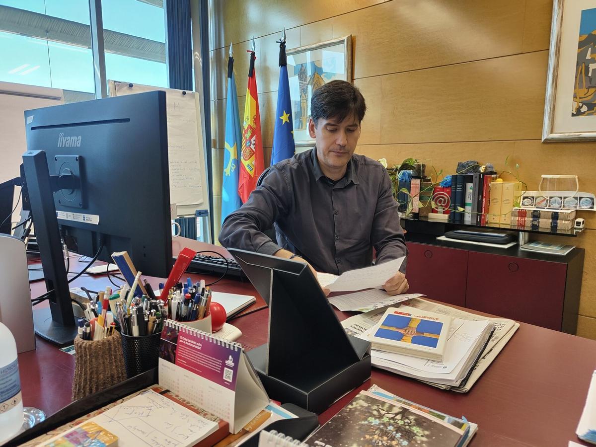 Borja Sánchez, en su despacho.