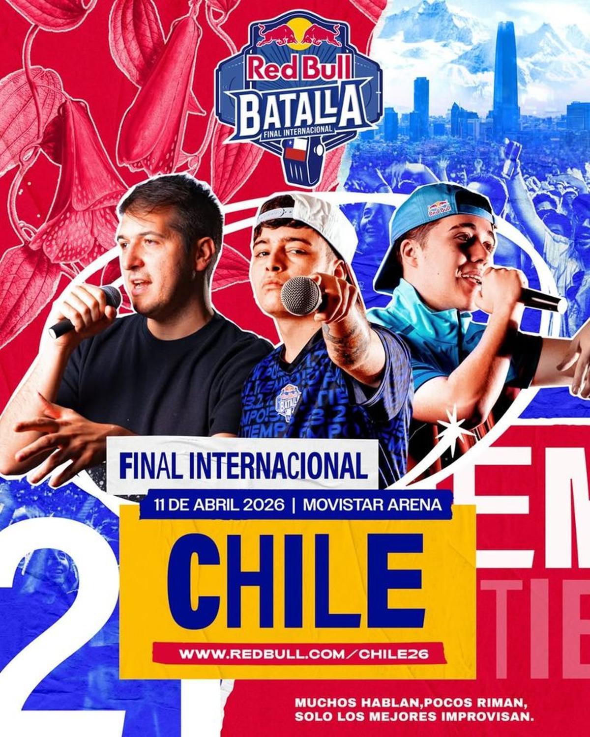 Cartel de la Red Bull Internacional Chile 2026