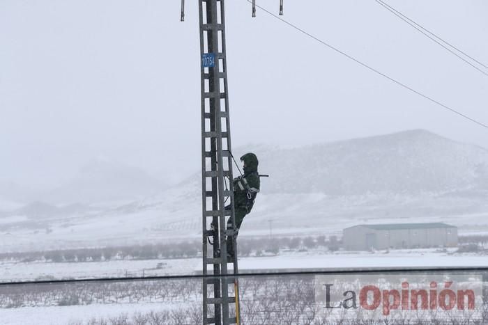 Nieve en Coy y Avilés (Lorca)