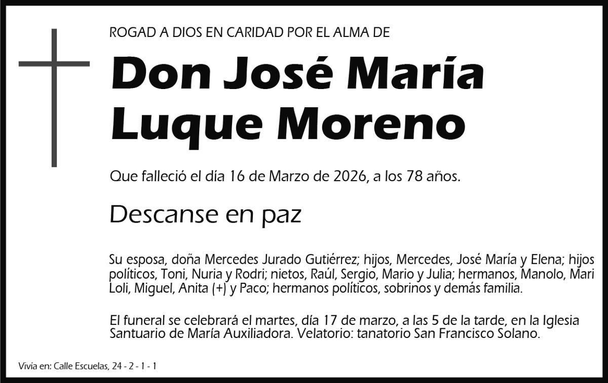 José María Luque Moreno