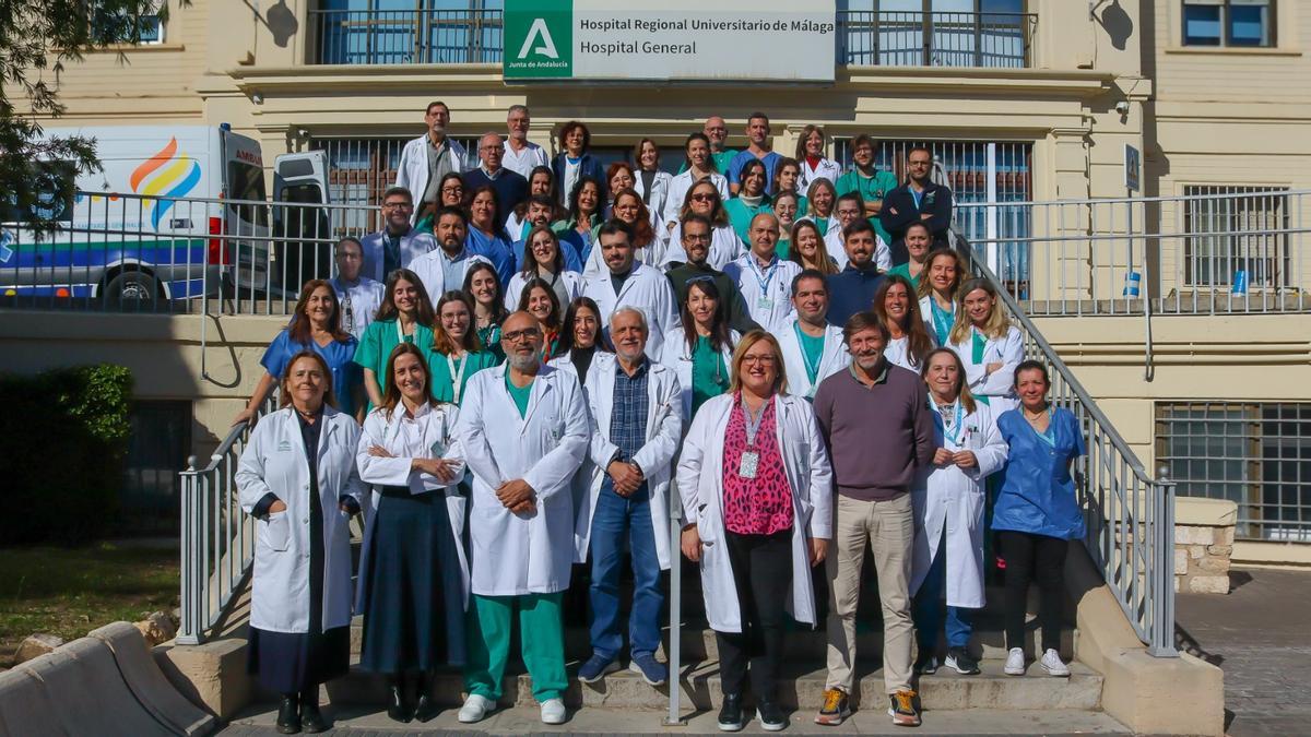 Equipo de trasplantes del Hospital Regional de Málaga