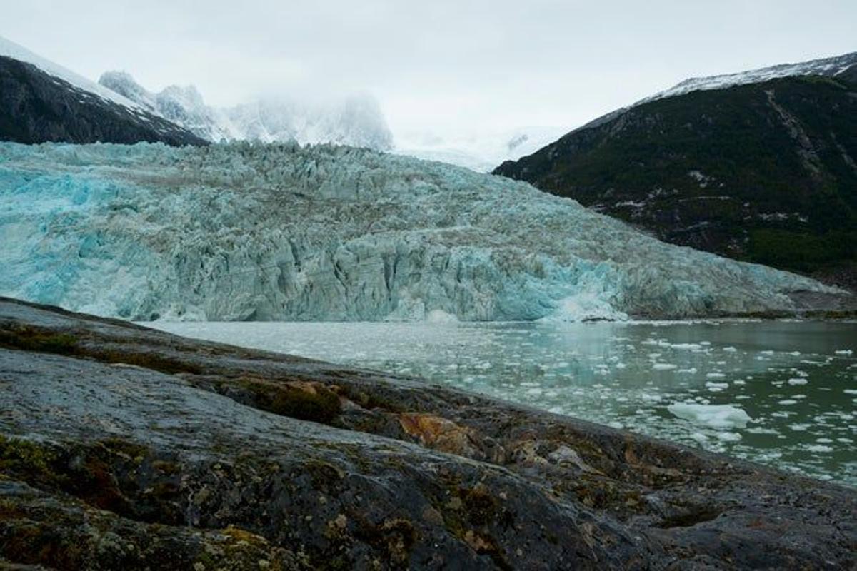Glaciar Pia en el parque nacional Alberto de Agostini.