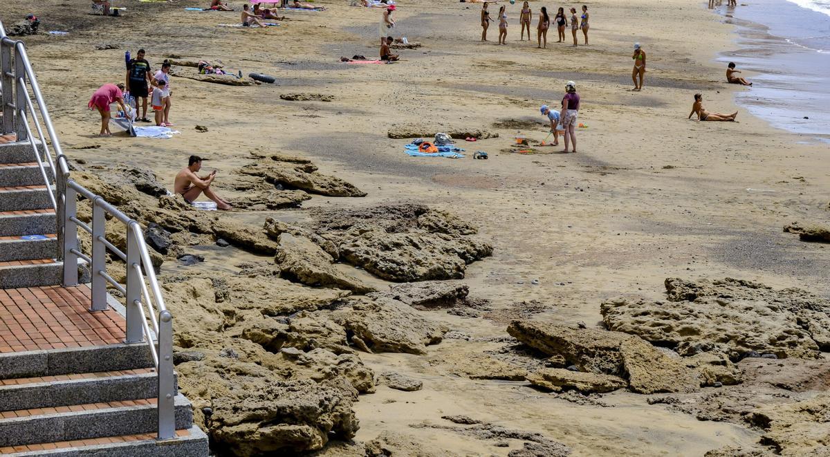 Las capas fósiles de Las Canteras, al descubierto