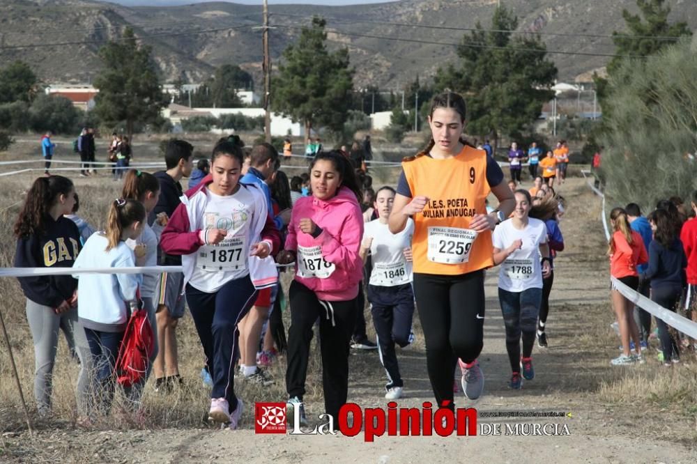 Final Regional de Cross Escolar: cadetes