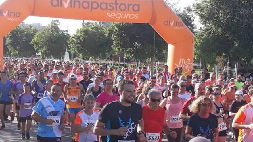 Imagen de la salida de la carrera de ayer, perteneciente al Circuito Divina Pastora.