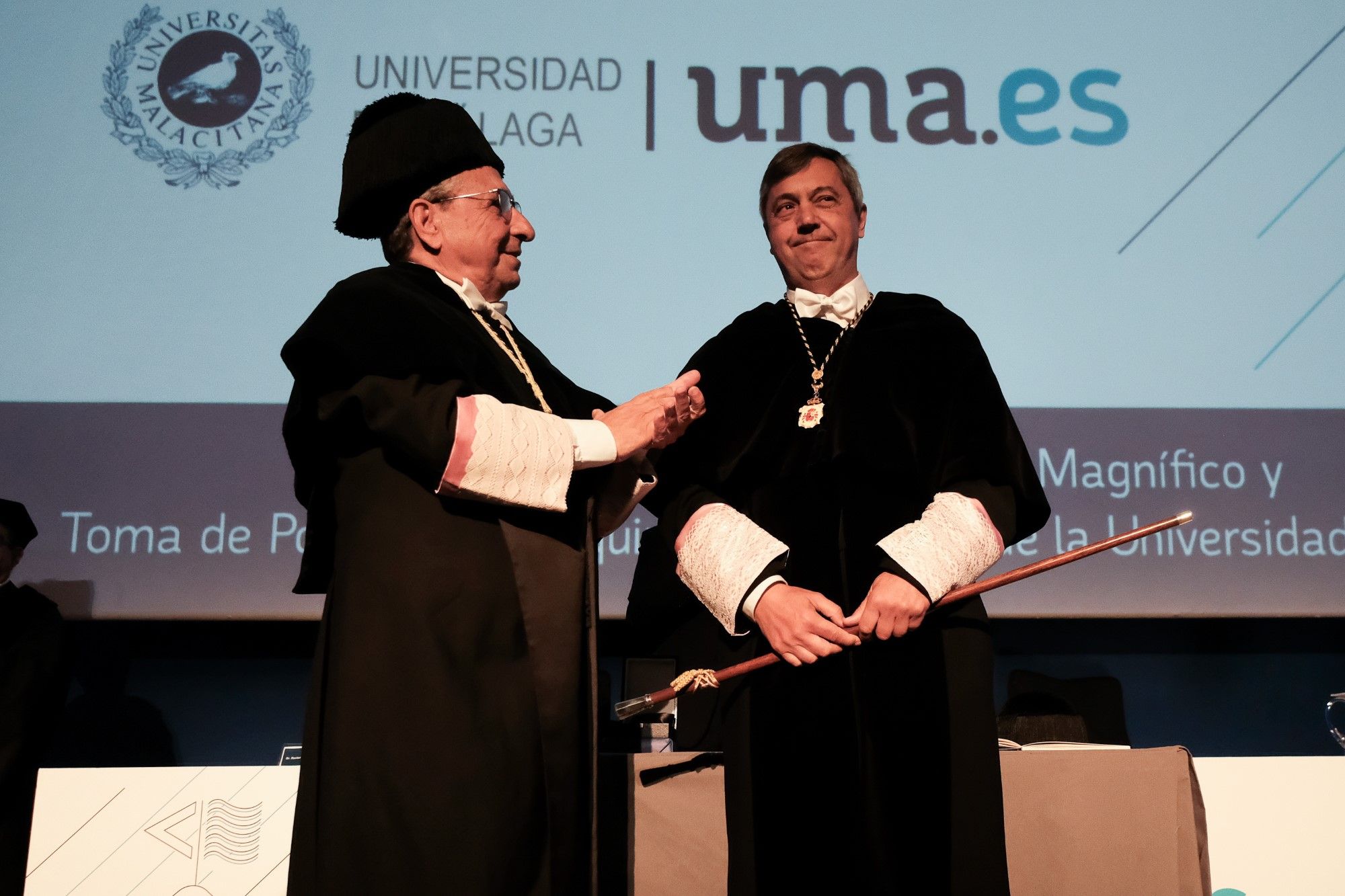Acto de toma de posesión oficial del nuevo rector de la Universidad de Málaga y su equipo de gobierno