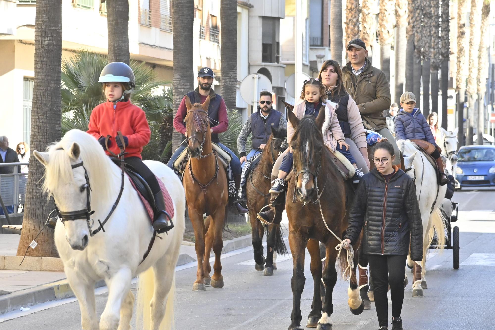 Carros y caballos llenan las calles de Vila-real por Sant Antoni