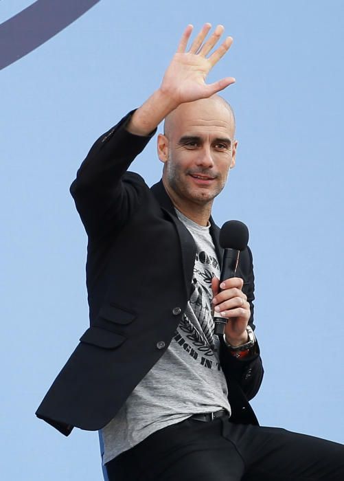 Presentació de Pep Guardiola com a entrenador del Manchester City