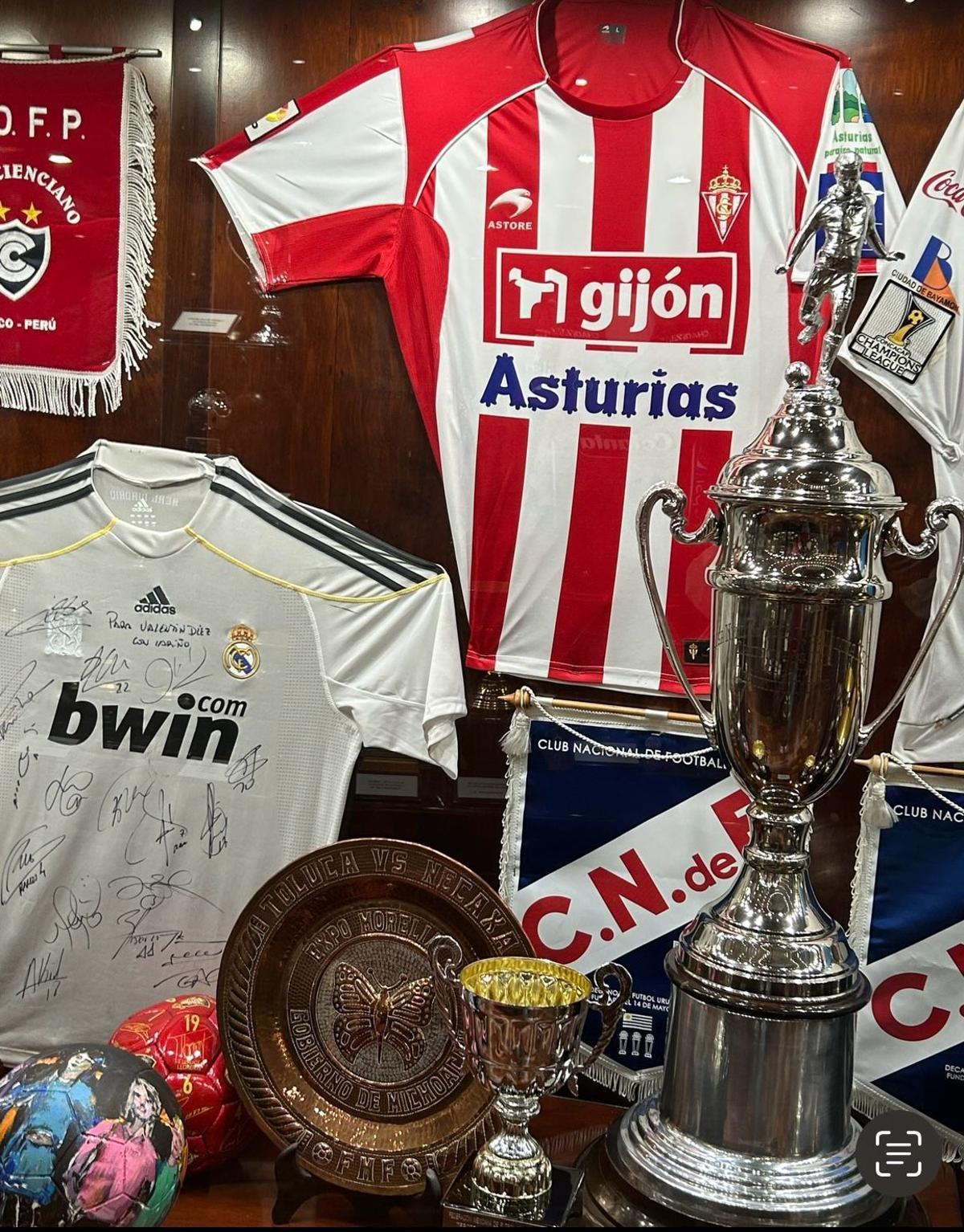 La camiseta del Sporting en el museo del deportivo Toluca