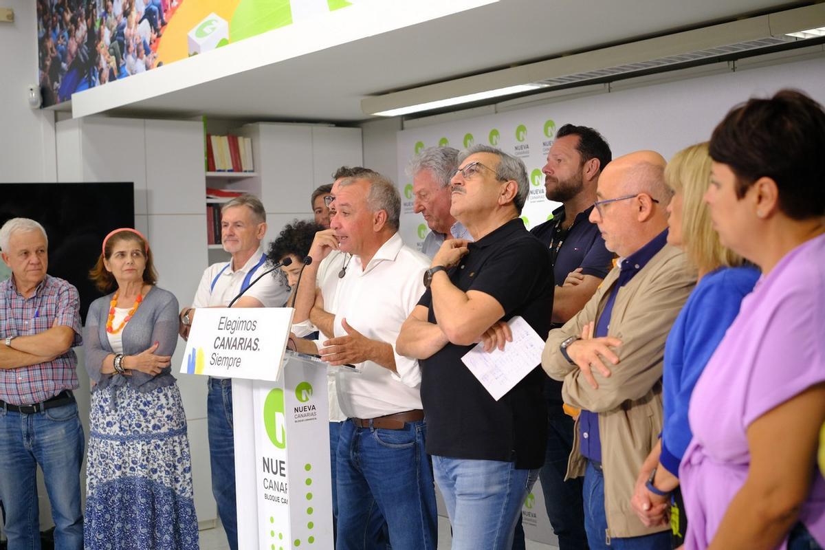 Luis Campos valora los resultados obtenidos por Nueva Canarias en los comicios del 23J