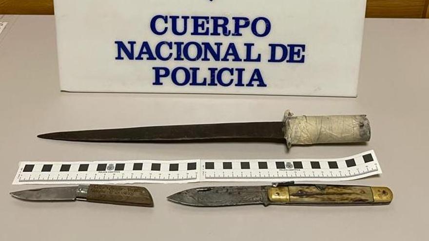 Las armas incautadas