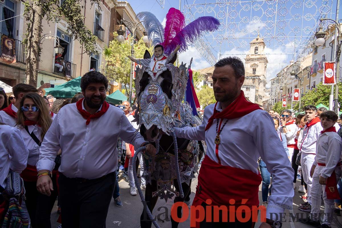 Recorrido Caballos del Vino día dos de mayo en Caravaca