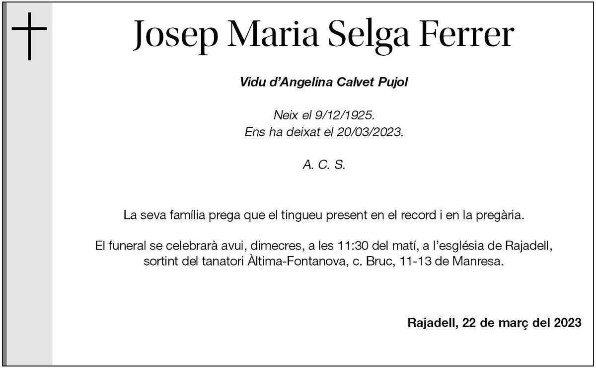 Josep Maria Selga Ferrer