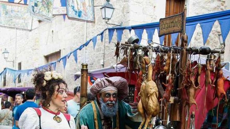 Mercado medieval celebrado el año pasado en Zamora.