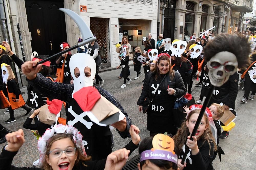 El desfile partió de la plaza de Lugo y finalizó en María Pita.