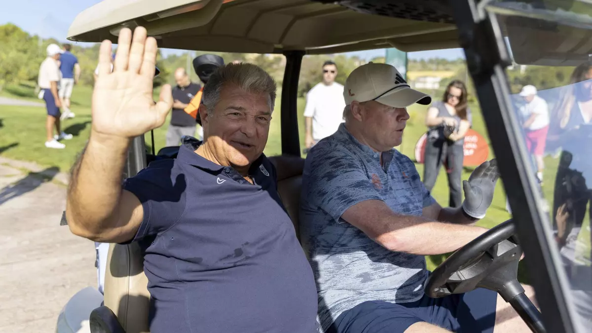 El "carajillo" de la paz que unió a Laporta y Koeman