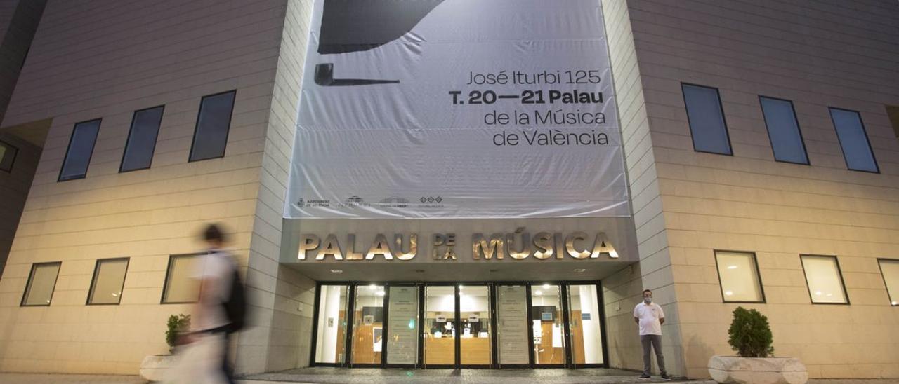 La fachada del Palau de la Música.