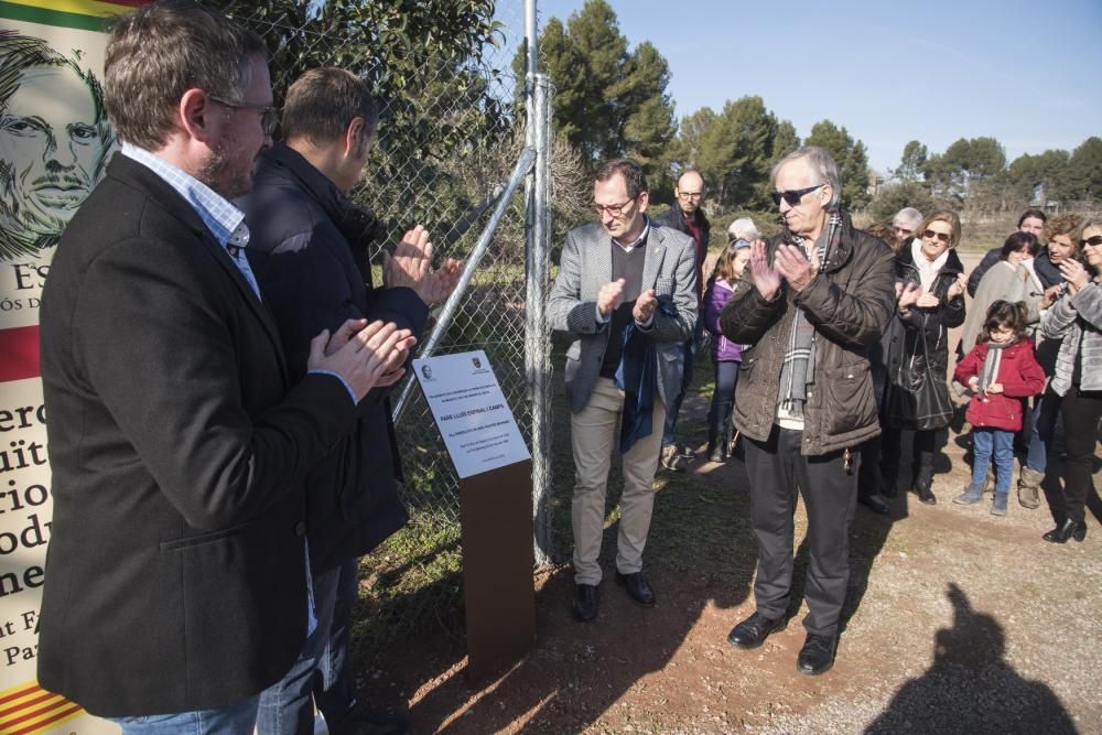 Sant Fruitós homenatja el jesuïta Lluís Espinal