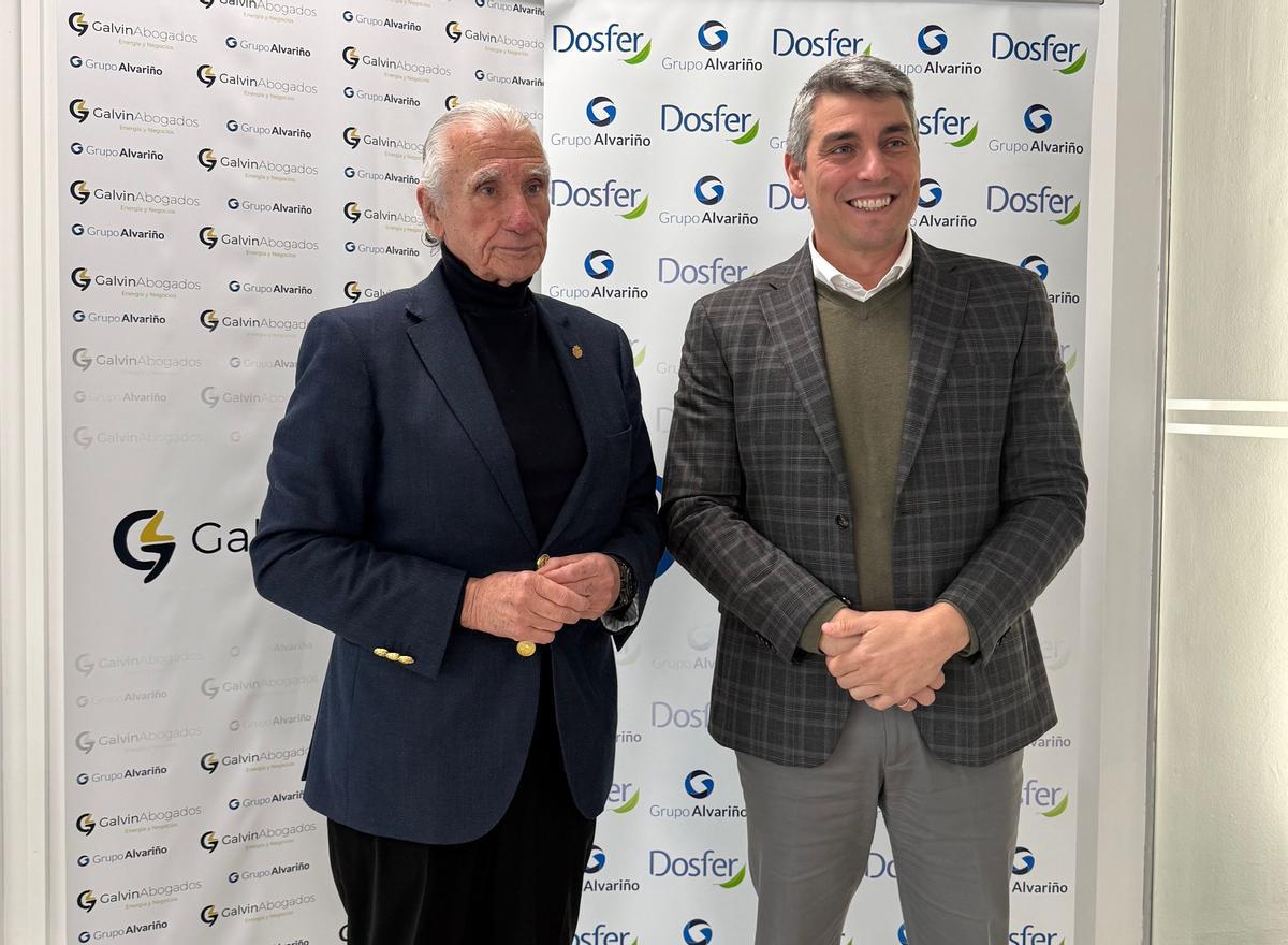 José Manuel Fernández Alvariño, presidente del Grupo Alvariño, y Sergio Fernández, socio fundador de Dosfer.