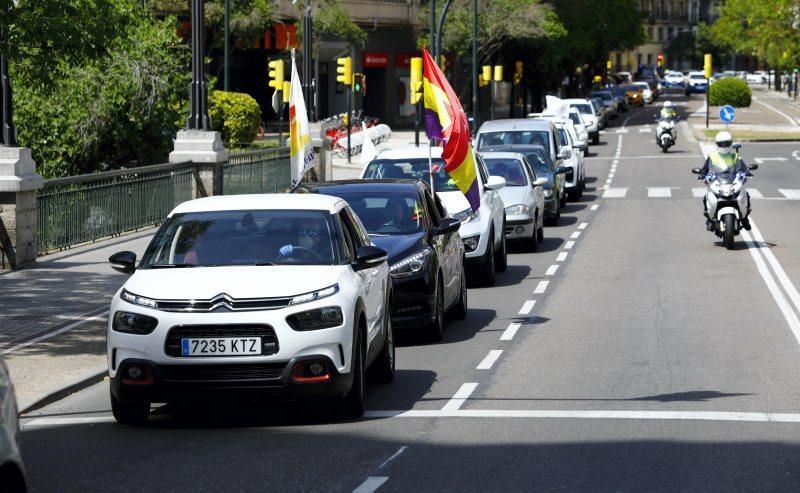 La caravana de Intersindical recorre Zaragoza el 1 de mayo