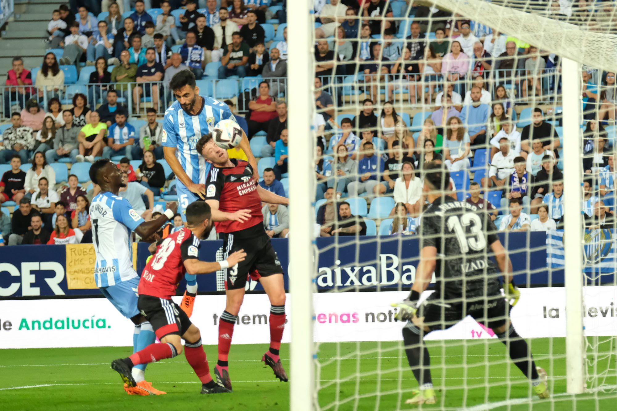 El Málaga CF - CD Mirandés, en imágenes