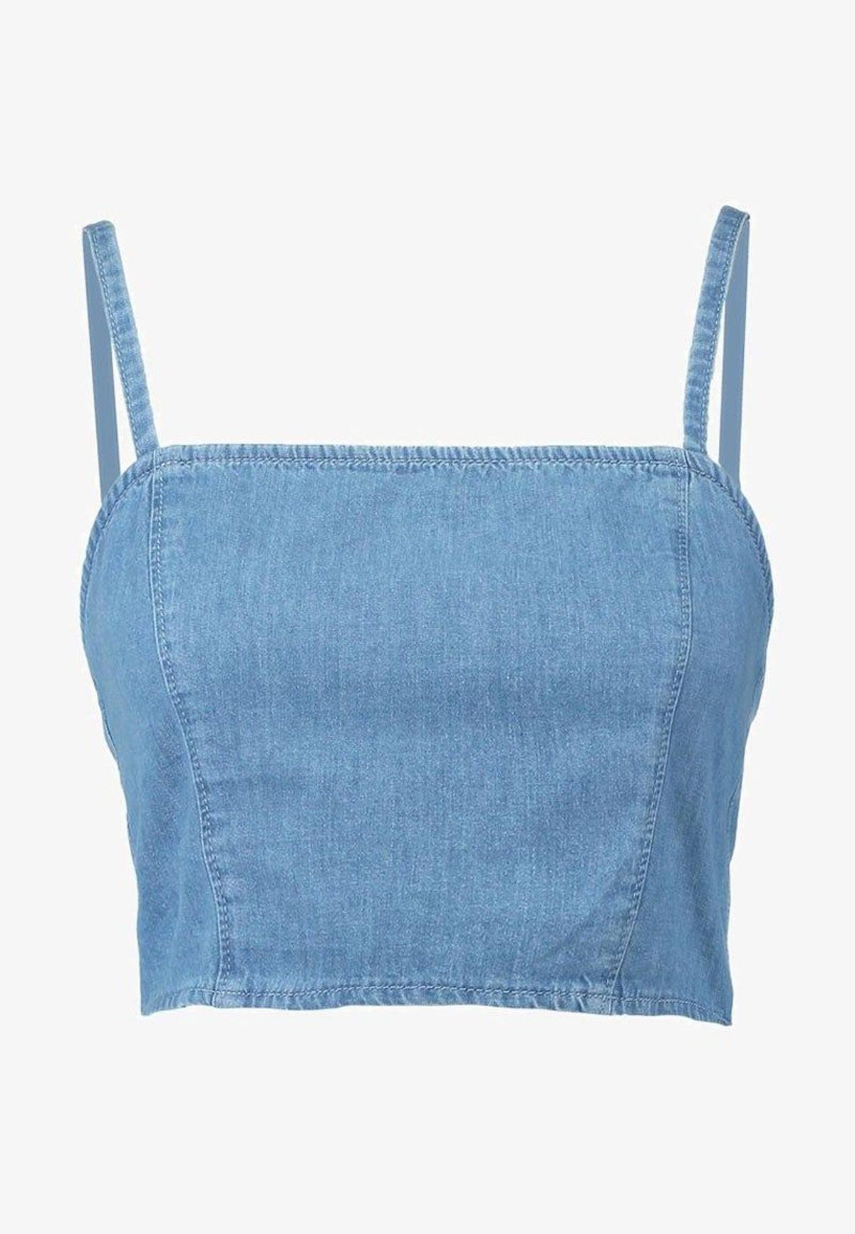 Crop top denim Zalando