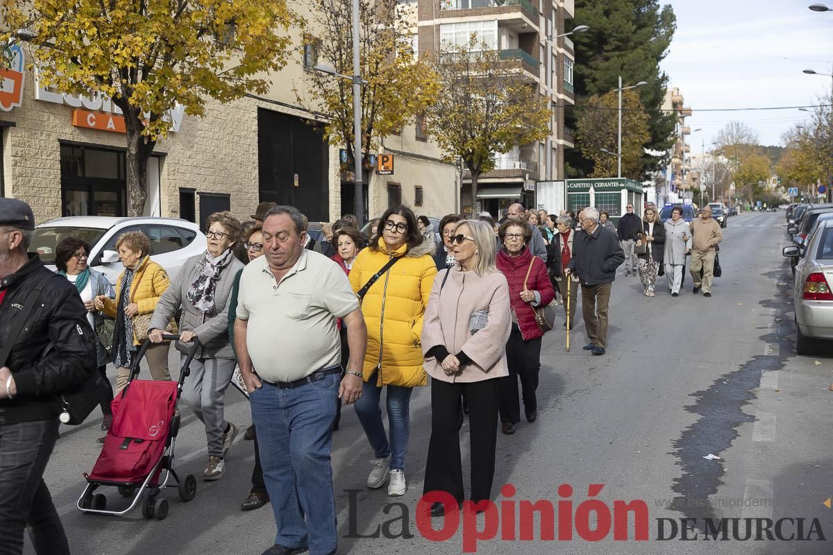 Así ha sido el traslado del cuatro y la reliquia de Santa Teresa de Jornet desde el Asilo hasta la Parroquia de la Concepción en Caravaca