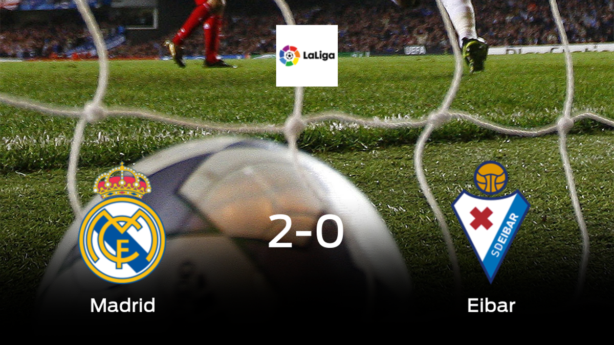 El Real Madrid suma tres puntos después de derrotar 2-0 al Eibar