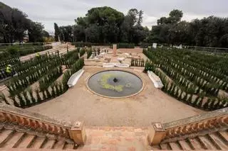 El Laberint d’Horta de Barcelona comença a renéixer amb la plantació dels primers xiprers