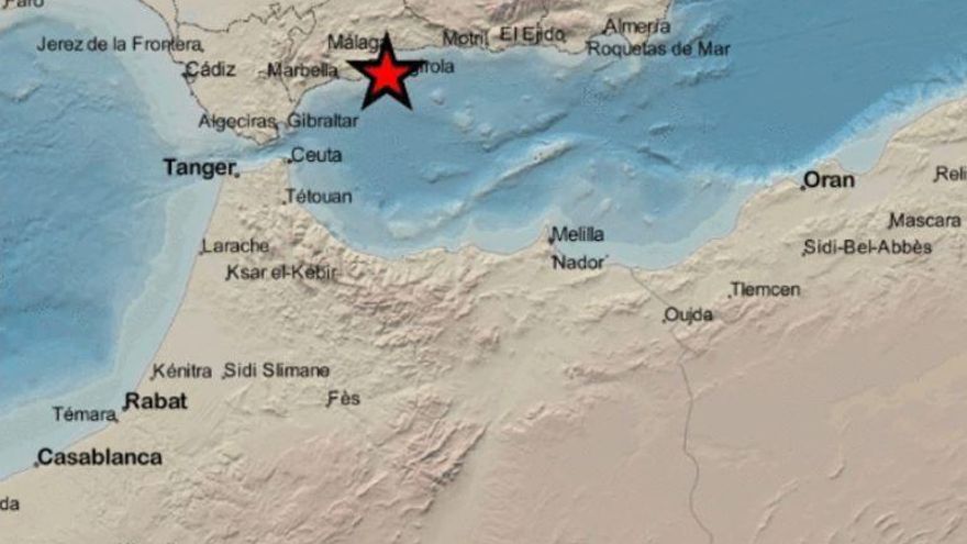 Mapa de terremoto en Torremolinos